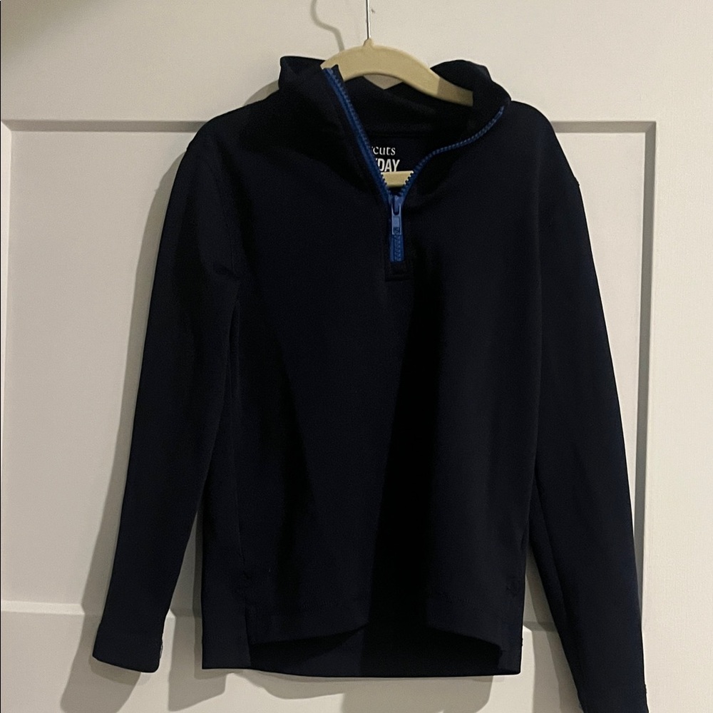 Crewcuts Dark Blue Kids 1/4 Zip Sweatshirt